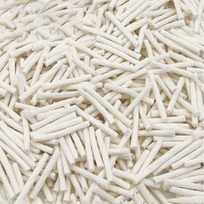 懶懶喵 無塵紙粒倉鼠墊料 紙條紙繩 小動物墊料 吸水除臭紙粒 倉鼠紙墊料, 1個, 奶油慕斯, 450g