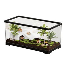 케이지 소라게사육장 하우스 은신처 도둑게 달팽이 없는 맨 수조 30x18x18.5cm, 30개, 없는 조경