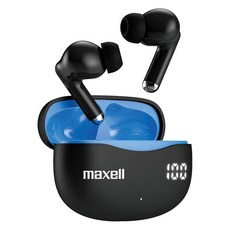맥셀 Maxell 트루 와이어리스 액티브 노이즈 캔슬링 이어버드 - ANC 및 ENC 기술 22시간 재생 시간 몰입형 사운드 176663 8486431732