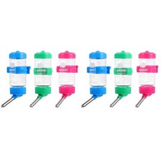 INOOMP 6피스 반려동물 분수 걸이식 햄스터 병 편리한 물병 친칠라 - 용품 편리함 147661, INOOMP 6피스 반려동물 분수 걸이식 햄스터 병 편