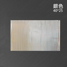 丁基膠制震墊 鋁箔隔音墊 銀色 40x25公分 2mm厚 防火阻燃 車用隔音制震, 1個, 丁基膠制震墊【銀色1片】※超取最多10片