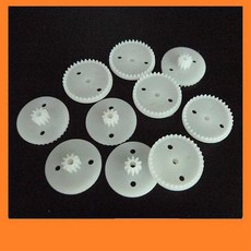 多種規格孔徑 20齒 36齒 緊配 鬆配 冠齒輪 馬達電機齒輪 塑膠齒輪 齒輪 1包10入, 1個, 外齒36 內齒10 2mm孔徑 鬆配