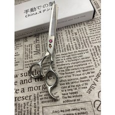 專業理髮剪刀 6.5寸 V型齒 去發25% 寶石軸承, 1個, 如圖所示