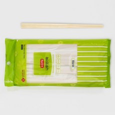 SSZ 일회용 백양목 나무젓가락 18cm 개별포장 18개입, 1세트, 나무, 18개