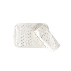 M4U 맘스포유 오가닉 아기띠 힙시트 어깨침받이 2p, 1개, 똑딱이-브라운스타블루