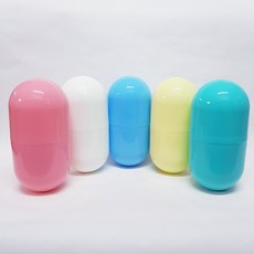컬러 알약 유치원 과학 교구 뽑기 통 분리형 선물 랜덤 추첨 볼 플라스틱 캡슐 18CM, 핑크