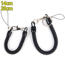 분실방지 스프링줄 붕어고리 키홀더 스트랩 연결고리 공예 부속 부자재 열쇠고리 다용도 공작 연결 교구교재 예쁜, 14cm