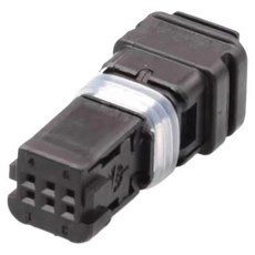 화바오 151020 세트 6핀 자동차 암 커넥터 플러그 블랙 커넥터10세트, 1 세트, 6 핀