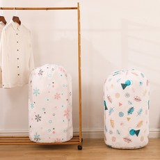 68號倉庫 台灣現貨 束口棉被收納袋 衣物收納袋 棉被束口收納袋 圓筒收納袋 大容量束口防塵袋, 2個, 隨機, 1個裝