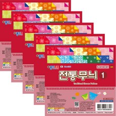 종이나라 전통무늬 1번 색종이, 30매, 5개