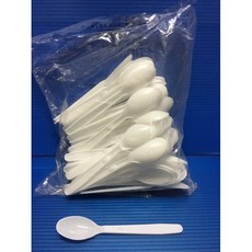 昀誠紙品 PP小茶匙 冰淇淋匙 布丁匙 一次性餐具, 1個, 100支