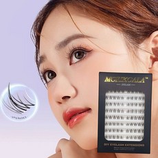 MORIKOALA 10줄속눈썹 가닥속눈썹 인조 연장 아이돌아이래쉬, P17 12mm×120pcs, 1개