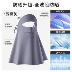 防晒面罩全脸防紫外线女冰丝遮阳护颈一体口罩女高颜值2026新款