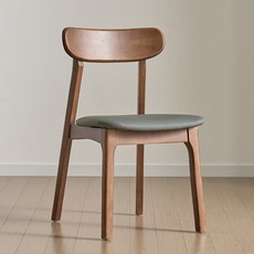 밀키 의자 카페 식당 의자, 월넛_그레이, 2개