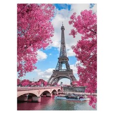 세진 DIY 보석십자수 3D 72가지 신제품 새로운 취미생활 보석 십자수 보석십자수, 핑크 에펠탑, 1세트