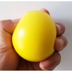 스트레스볼 큐브 감각 모찌 공 손바닥 말랑이, E. 직경 6.3cm 옐로우, 1개