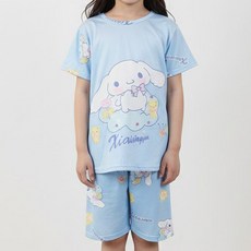 쪼꼬마미 산리오 캐릭터 아동 여아 남아 여름 초등학생 반팔 상하 실내복 홈웨어 파자마 잠옷 세트