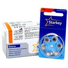 스타키 보청기 밧데리 10팩 총60알 S10A S13A S312A S675A 배터리모음전 보청기건전지 보청기약, 1세트, s13a 60알