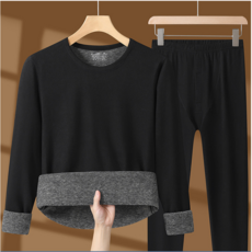 加厚刷毛保暖男內衣居家褲 刷毛褲保暖褲衛生衣衛生褲套裝睡衣 男女同款發熱衣刷毛衣內搭衛生衣 台灣出貨