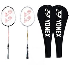 Yonex GR-020 배드민턴 라켓 2자루+가방, 1세트