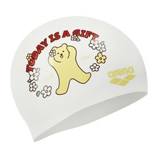 아레나 실리콘 수모 A5AC1AC85 젤리베어 나들이, 1개, WHT