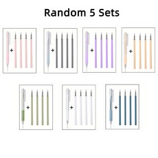 1 4PCS/5PCS 펜 나이프 조각 스티커 미니 종이 누르면 절단 계정 기능 아트, Random 5 Sets