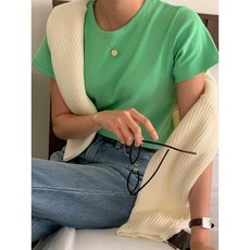 이너프 여성 라운드 포터 반팔 티셔츠