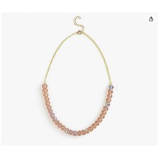 Karatcart Bohey Sparkling Pink Crystal Adjustable Chain Necklace for Women