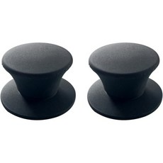 조이튜브 유니버설 냄비 뚜껑 교체 손잡이 실리콘 내열 팬 커버 BPA 프리 식기세척기 금고 프라이팬 및 주방 조리기구투블랙 팩에 맞습니다, Blackish