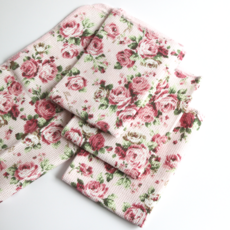 코튼 일본 키친행주 로즈무늬 키친크로스 순면 예쁜 그릇닦는행주 물기닦는 1p, 1개