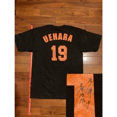 上原浩治 親筆簽名! 讀賣巨人 2002日本優勝 紀念短T (NPB 棒球 棒壘 讀賣 職棒 上衣 日本一 冠軍 巨人, 1個