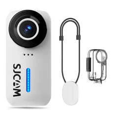 ​액션 카메라 4K 30FPS 울트라 HD 20MP OIS EIS 듀얼 안정화 WIFI 스마트폰 연결 야외 스포츠 사이클링 캠, 01 C110 White, 01 64그램, 01 China Mainland