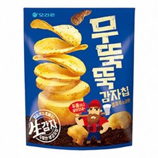 무뚝뚝감자칩M 60g 낱개 혼술안주 감자스낵 바삭한과자, 1g