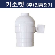 진흥 키소켓 백색 E26표준소켓, 1개