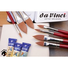 德國da Vinci達芬奇 COSMOTOP-SPIN系列 5584榛型/榛形 合成纖維尼龍水彩筆-16 30號, 1個, 16號