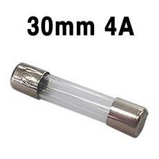 유리관휴즈 낱개 30mm 250V 0.5A~20A, 1개, 30mm-4A(낱개)