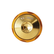 桀諾 鈦合金大牌螺絲 魔幻藍/鈦金/鈦黑 鈦螺絲 附贈墊片 車牌螺絲 裝飾, 1個