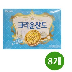 크라운산도 크림, 323g, 8개