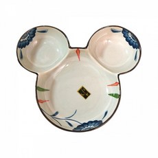 SE 선염화 미키 7인치 삼절 나눔접시 C 1P, 상세페이지 참조, 1개