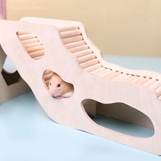 도치퀸 햄스터 관찰존 땅굴존 은신처, 1개, 우드색상