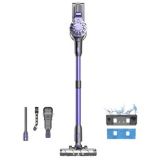 최신형 틴도우 차이슨 무선 청소기 BLDC 흡입력 좋은 진공청소기 +물걸레 기트+다양한 구성품, 퍼플, V07