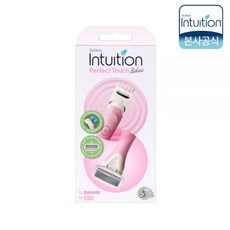 [비키니라인 2-in-1]쉬크 인튜이션 5중날 트리머 제모기(본체1개+날1입)+ 쉬크 눈썹칼 프리미엄 4입, 쉬크 인튜이션 제모기 (본체1개+날1입), 1