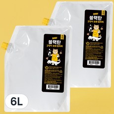 3651 블랙탄 천연 고양이모래 냄새제거제, 2개, 3L