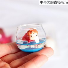 崖上的波妞 蛋糕裝飾 2cm 低價出清 居家玩具 禮物, 1個, 趴姿笑臉-直徑4cm