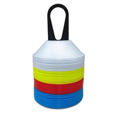 NORDITION 迷你標示圓盤 40片/組 台灣製 圓形盤 標記盤 運動訓練角錐 直排輪 訓練 溜冰 路障 圓錐碟, 綜合, 1套裝