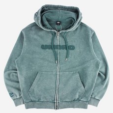 엄브로 워시드 니트 후드 집업 UQ121CFT22 BGN