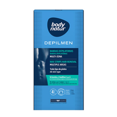 바디네이처 왁스스트립 맨 팔 다리 겨드랑이 및 민감부위용, 1세트