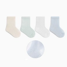 3개월 아기니삭스 돌 유아 무지 여름 매쉬 양말세트