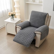 리클라이너 안락 의자 매트 커버 팔걸이 깔개 민트 덮개 1인용 소파 없음, 단일 팔걸이 55x65cm, 등심 진회색, 1개