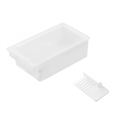 吸貓室 奶油盒 收納盒 奶油收納盒 白色 奶油切割盒 奶油保存盒 廚房收納盒 廚房小物 奶油刀 奶油切割器, 1個